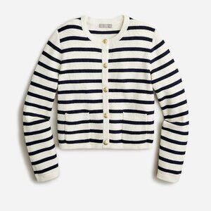 J.Crew Emilie sweater lady jacket in stripe